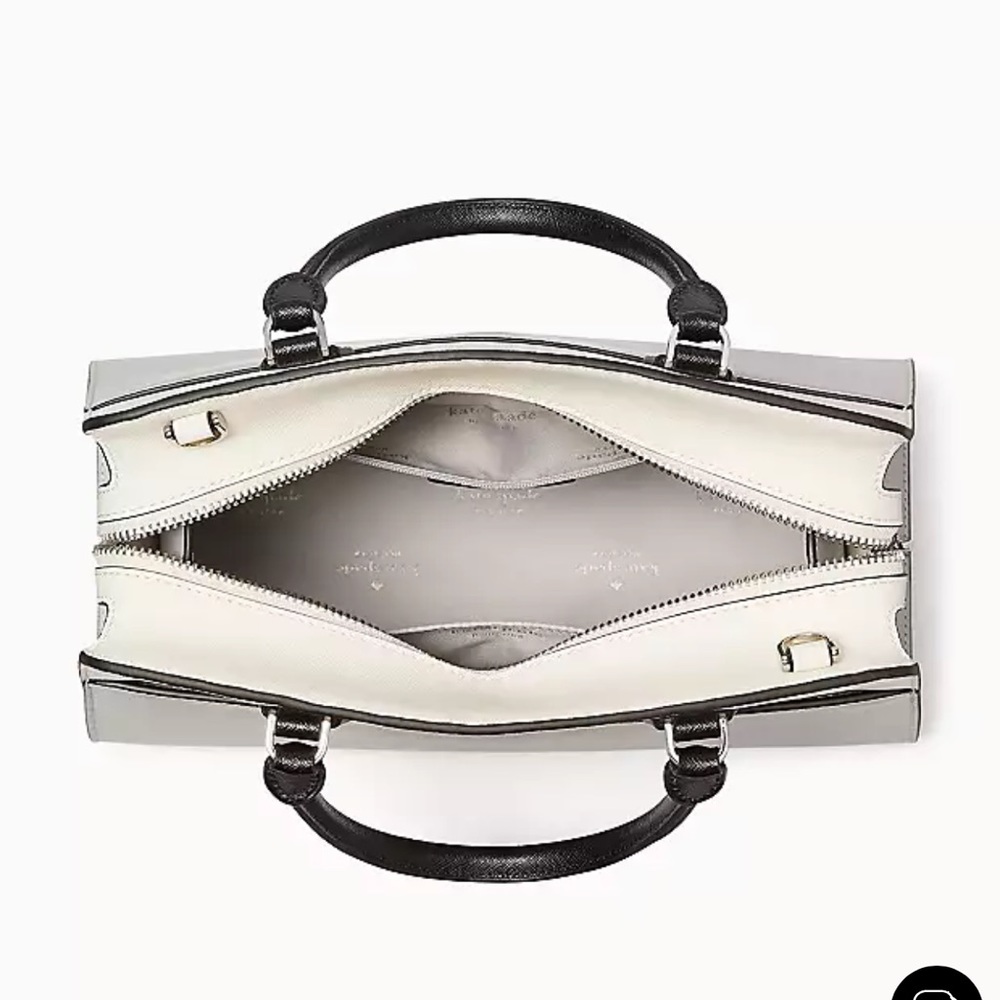 Kate Spade Madison Colorblock Saffiano Leather Medium Satchel
Platinum Grey
NWT - Picture 5 of 16